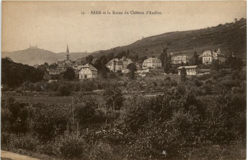 Barr et la ruine du Chateau d Andlau