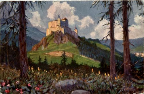 Tarasp - Künstlerkarte Paolo Kutscha