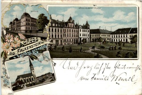 Gruss aus Falkenstein - Litho