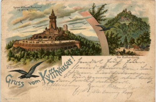 Gruss vom Kyffhäuser - Litho