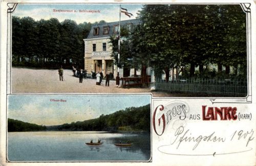 Gruss aus Lanke Mark - Restaurant zum Schlosspark