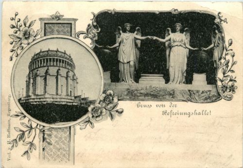 Kelheim - Gruss von der Befreiungshalle