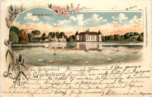 Gruss aus Glücksburg - Litho