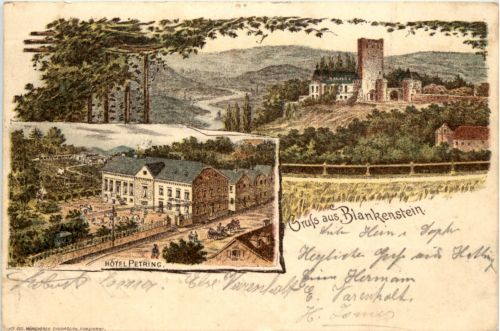 Gruss aus Blankenstein - Litho 1897