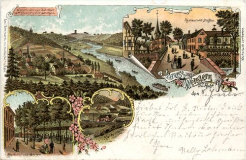 Gruss aus Wengern - Litho 1898