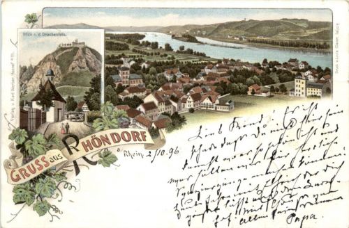 Gruss aus Rhöndorf - Litho