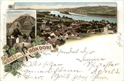 Gruss aus Rhöndorf - Litho