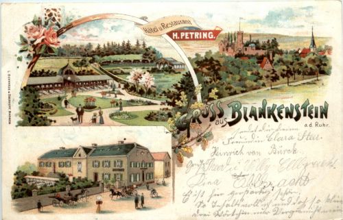 Gruss aus Blankenstein a d Ruhr - Litho