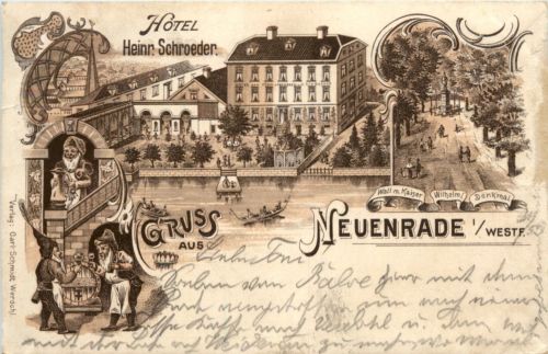 Gruss aus Neuenrade - Litho Hotel Schroeder