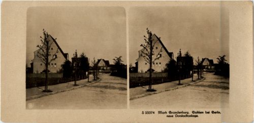 Dahlem bei Berlin - Vorstadtanlage - Stereokarte