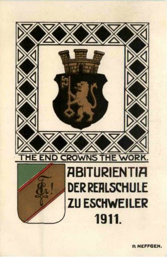 Abriturientia Realschule Eschweiler 1911 - Studentika