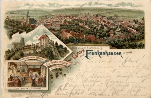 Gruss aus Frankenhausen - Litho