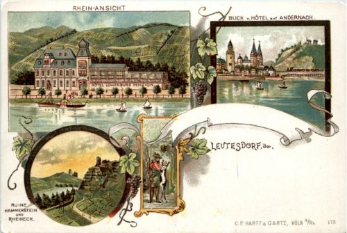 Leutesdorf - Andernach - Litho