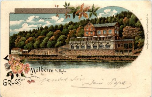 Gruss aus Mülheim - Litho