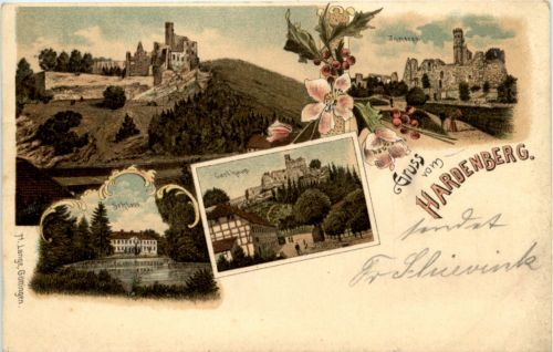 Gruss vom Hardenberg - Litho