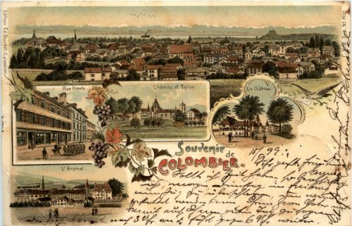 Souvenier de Colombier - Litho