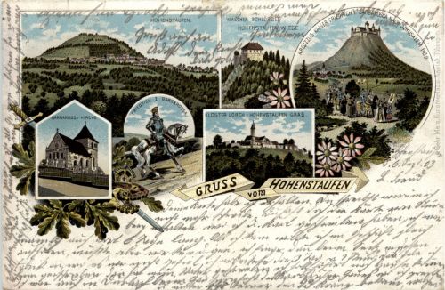 Gruss vom Hohenstaufen - Litho