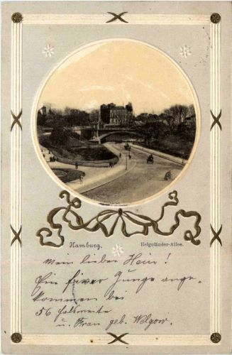 Hamburg - Helgoländer Allee - Prägekarte