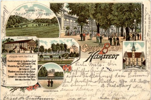 Gruss aus Bad Helmstedt - Litho