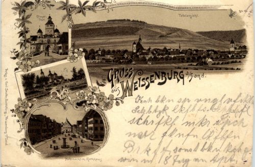 Gruss aus Weissenburg - Litho