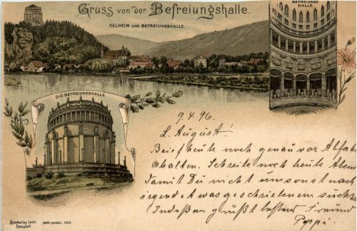 Gruss aus Kelheim - Litho