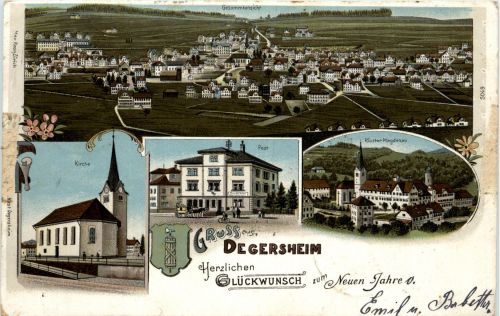 Gruss aus Degersheim - Litho