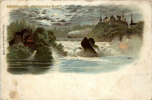 Schaffhausen - Rheinfall - Wo erscheint die Nixe?
