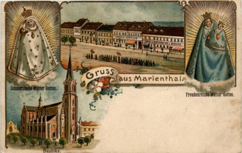Gruss aus Marienthal - Litho
