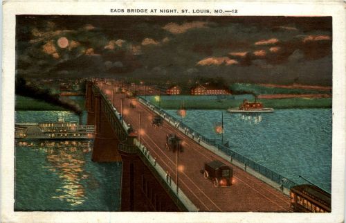 St. Louis - Eads Bridge at Night