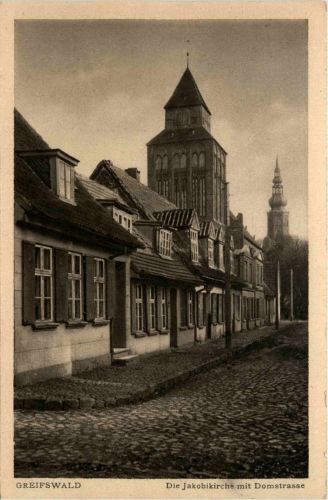 Paderborn - RathausGreifswald - Jacobkirche mit Domstrasse