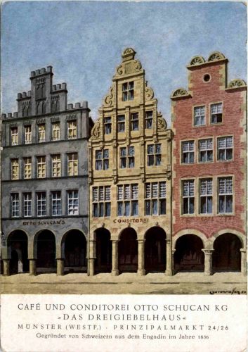 Münster - Cafe und Conditorei Otto Schucan KG