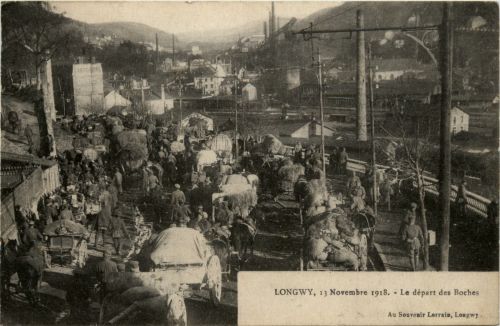 Longwy - 13. Novembre 1918 - Le Depart des Boches