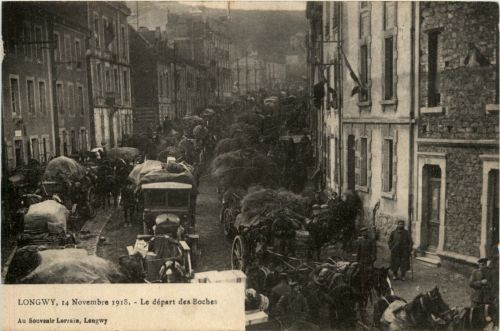 Longwy - 14. Novembre 1918 - Le Depart des Bouches