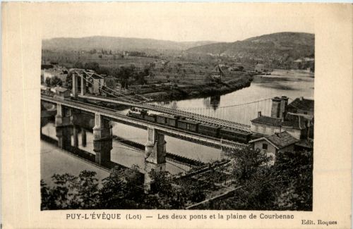 Puy L Eveque - Les deux ponts et la plaine de Courbenac