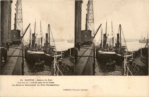 Nantes - Scenes du Port - Stereokarte