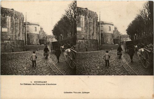 Guingamp - Le chateau de Francoise - Stereokarte