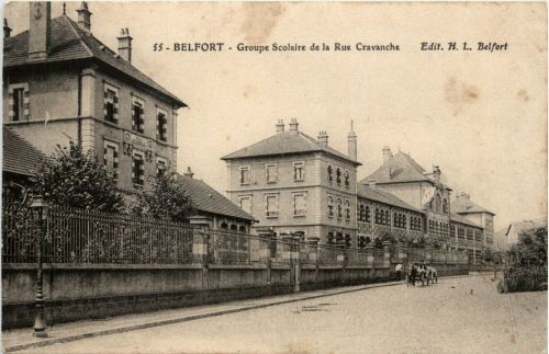 Belfort - Groupe Scolaire et la Rue Cravanche