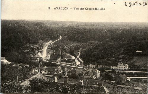 Avallon - Vue sur Cousin le Pont