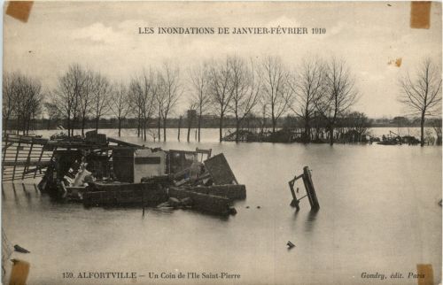 Alfortville - Un Coin de Ile Saint Pierre - Inondations de 1910