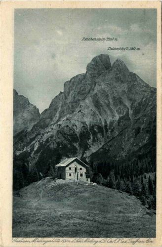 Gesäuse, Mödlinger Hütte mit Reichenstein und Todtenköpfl