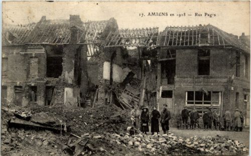 Amiens en 1918 - Rue Pagis