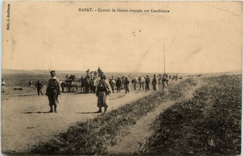 Rabat - Convoi de blesses evacues sur Casablanca