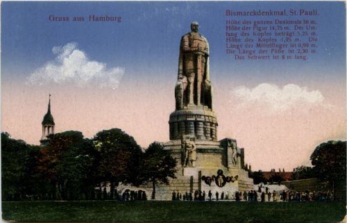 Hamburg/diverse Stadtteile - Hamburg, Bismarckdenkmal St.Pauli