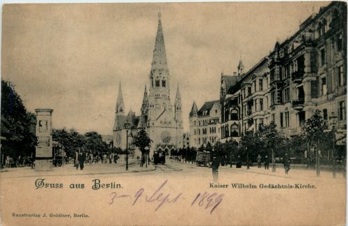 Berlin-Charlottenburg - Kaiser Wilhelm Gedächtnis Kirche,