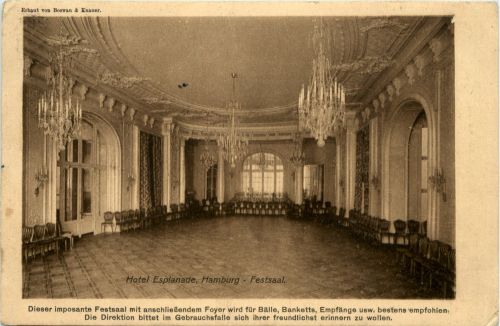 Hamburg/div. Stadtteile - Hotel Esplanade, Festsaal