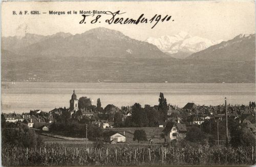 Morges et le Mont Blanc