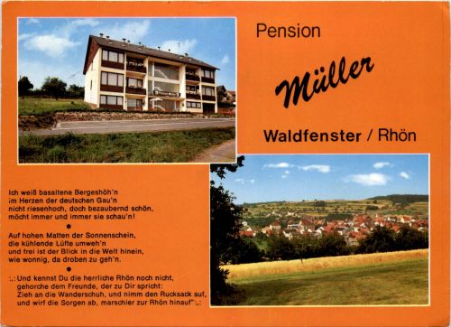 Waldfenster - Pension Müller