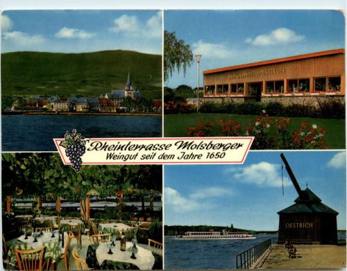 Oestrich - Molsbergers Rheinterassen und Weinstube