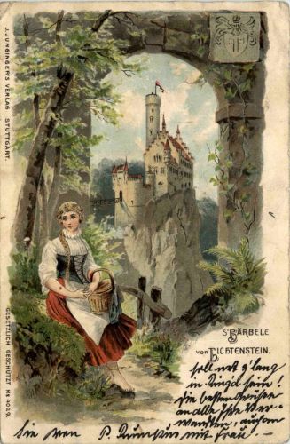 S Bärbele von Lichtenstein - Litho