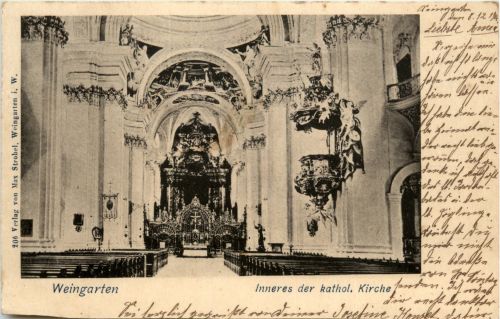 Weingarten - Inneres der kathol. Kirche